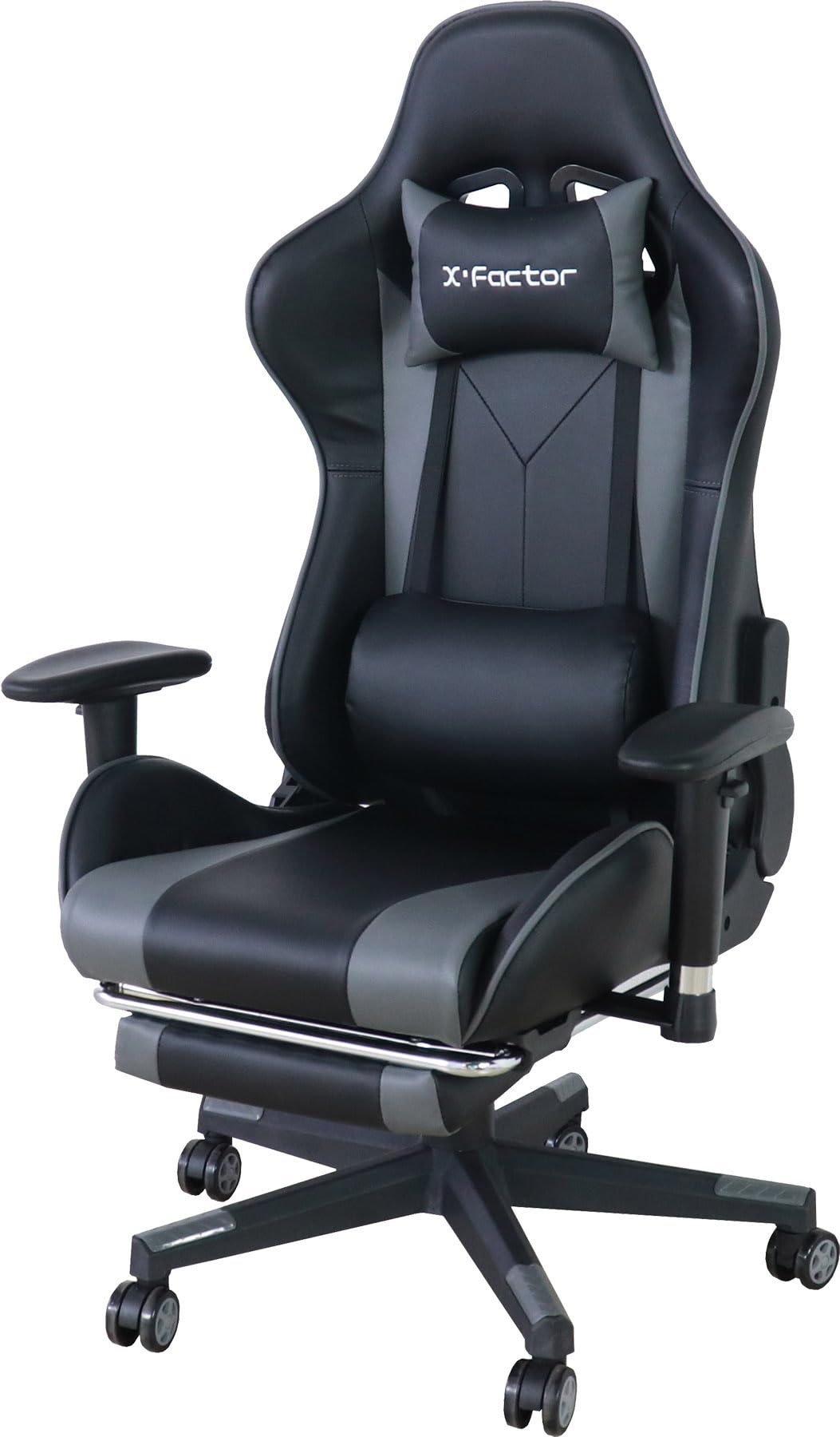 Amazon.co.jp: ゲーミングチェア フットレスト付き GY : ホーム